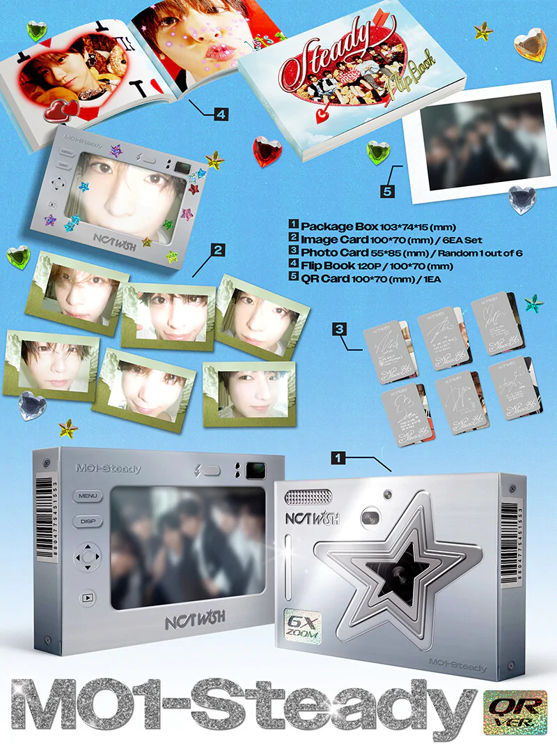 NCT WISH - Steady (QR Version) (1st Mini Album) CATCHOPCD